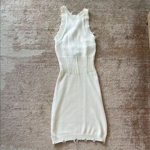 SER.O.YA off white corset knit dress size XS